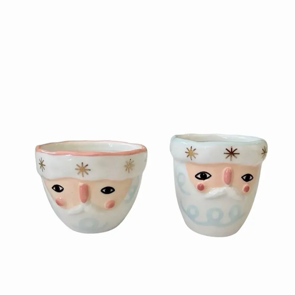 ANTHROPOLOGIE Bird Can Fox Pixie Santa Measuring CUPS SANTA CLAUSE RARE!!!!